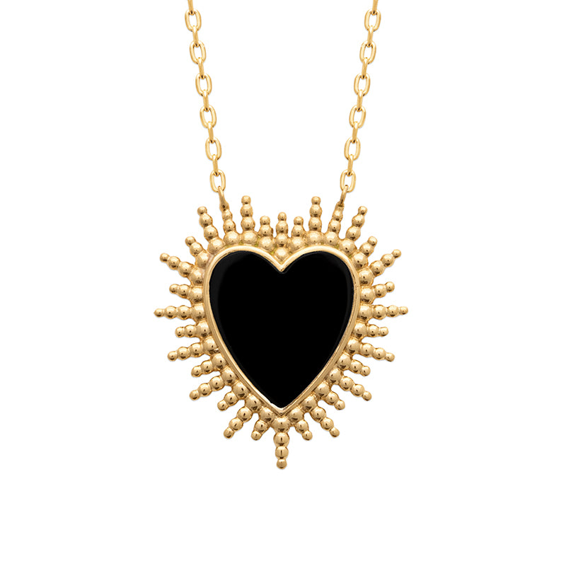Black Heart Necklace